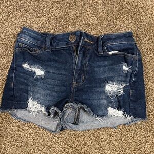 Distressed Denim Women Shorts